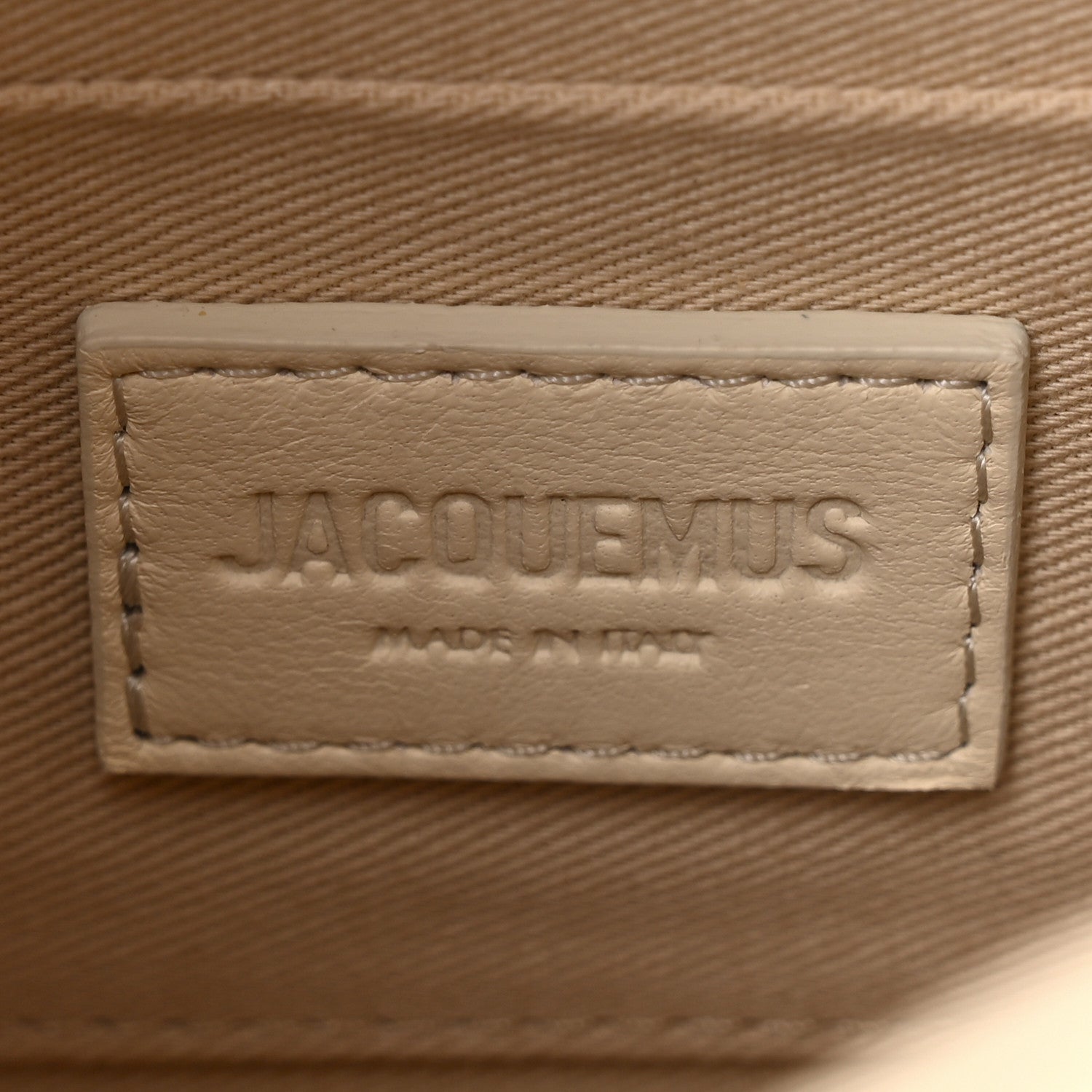 Jacquemus Smooth Calfskin La Pochette Rond Carre Light Ivory 6 of 9