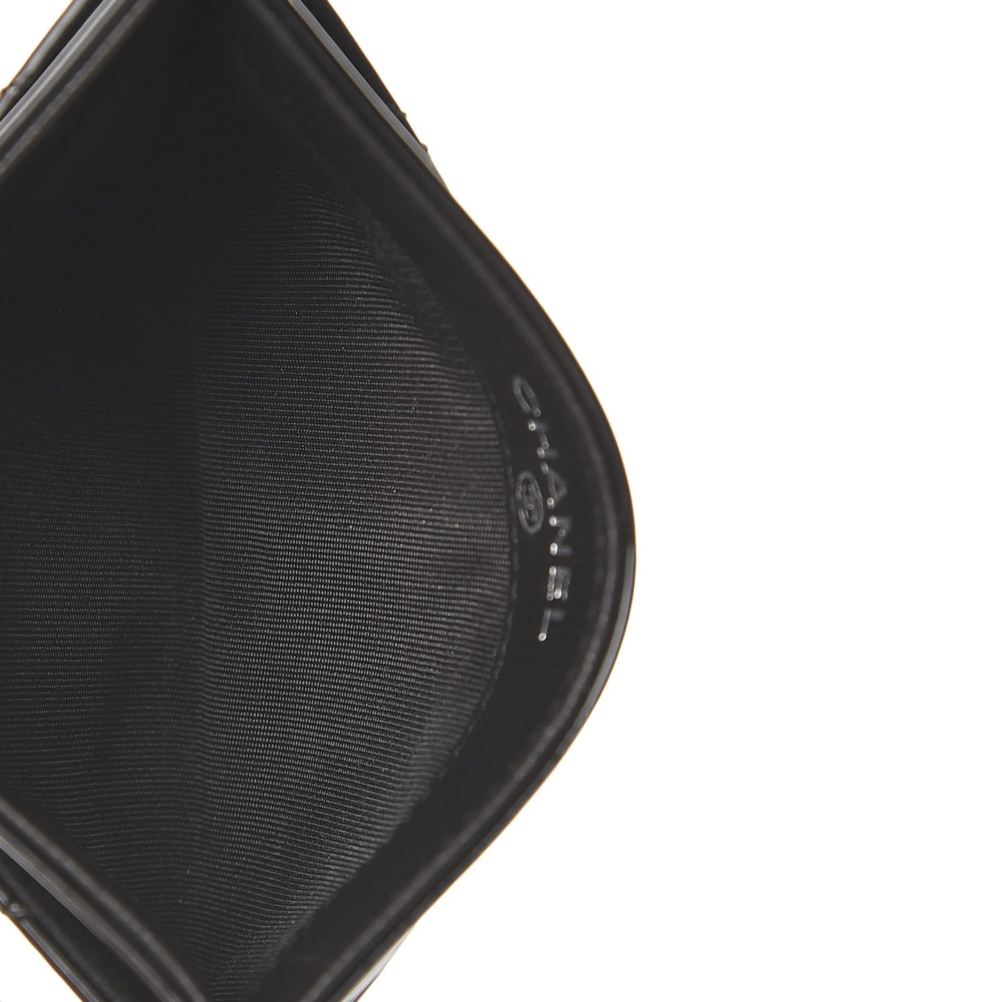 Patent Quilted Coco Boy Card Holder Black