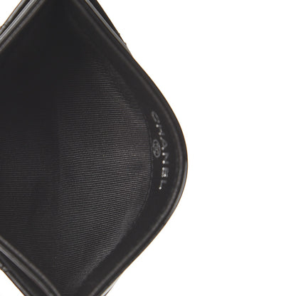 Chanel Patent Quilted Coco Boy Card Holder Black 5 of 9