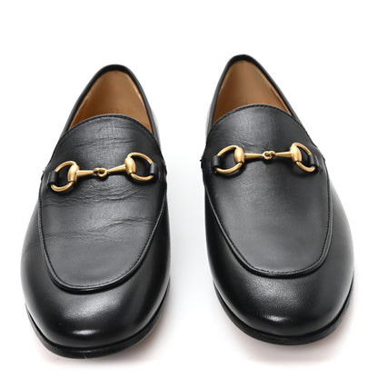 Gucci Betis Glamour Calfskin Womens Jordaan Loafers 37 Black 3 of 9
