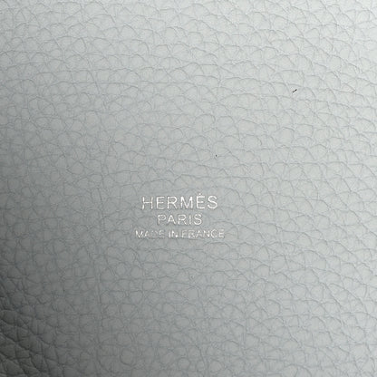 Hermes Taurillon Clemence Picotin Lock 18 PM Bleu Pale 6 of 10