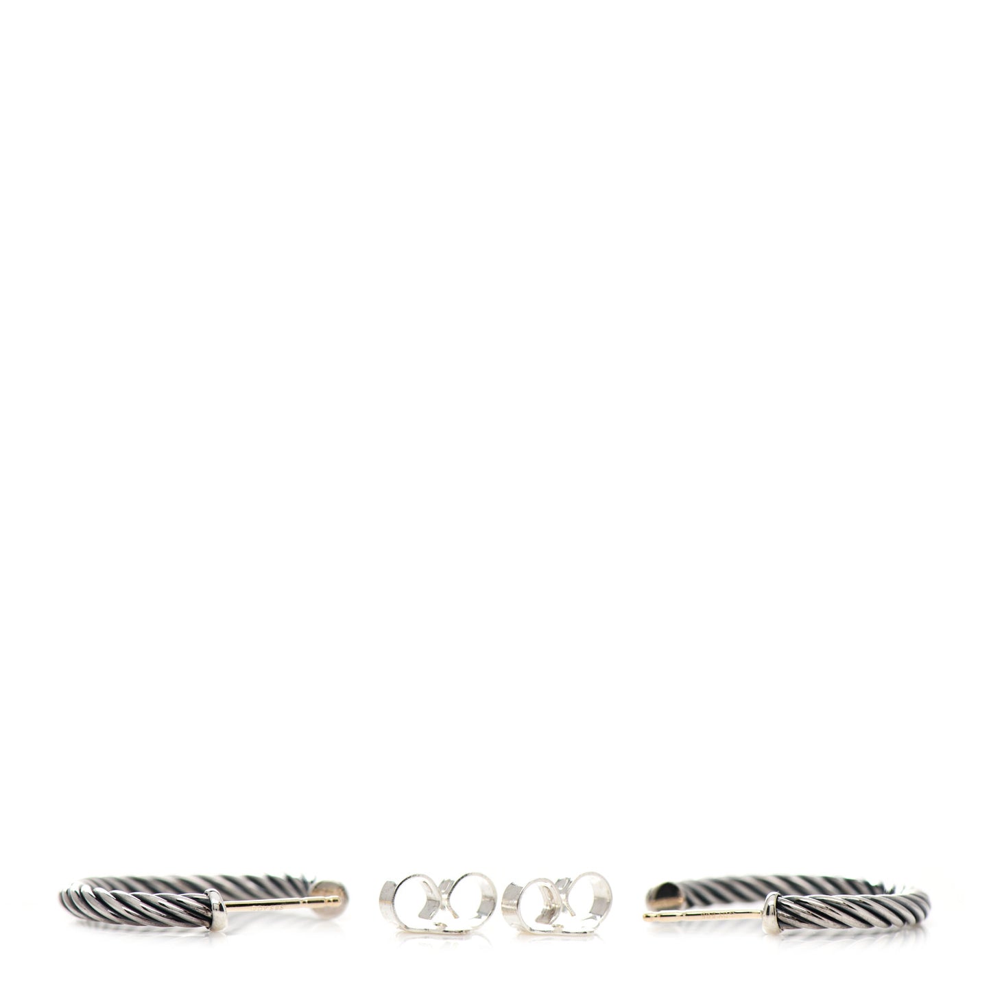 Sterling Silver Small Cable Classics Hoop Earrings