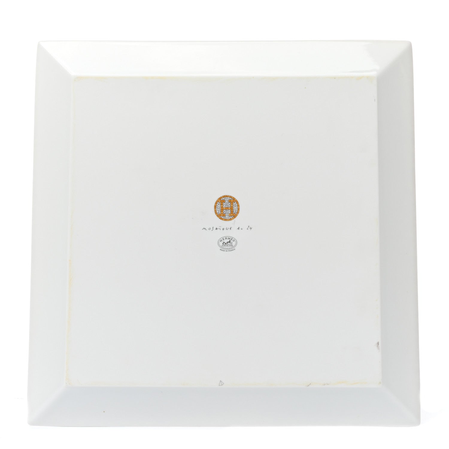 Hermes Porcelain Mosaique au 24 Square Plate 9.1" 3 of 7