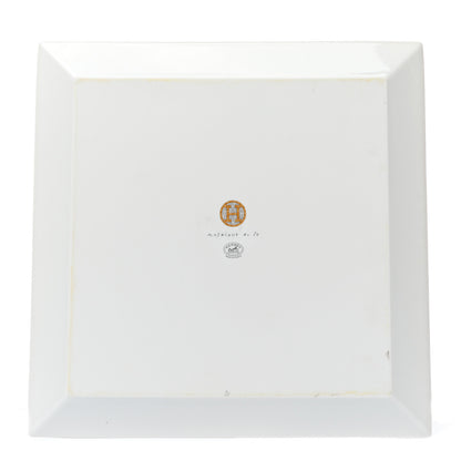 Hermes Porcelain Mosaique au 24 Square Plate 9.1" 3 of 7