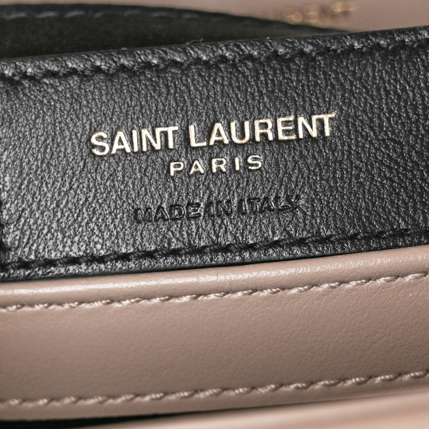 Saint Laurent Calfskin Y Quilted Monogram Toy Loulou Crossbody Bag Dark Beige 6 of 10