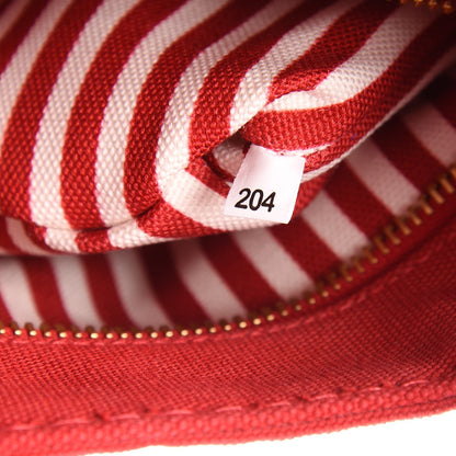 Prada Canapa Small Logo Tote Rosso Talco 15 of 16