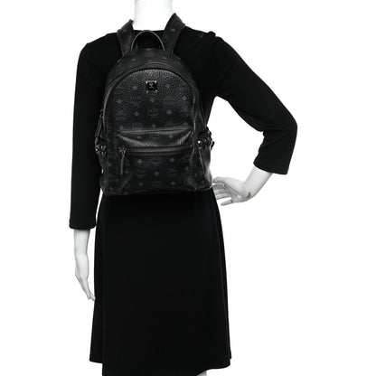 MCM Visetos Small Side Stud Stark Backpack Black 2 of 14