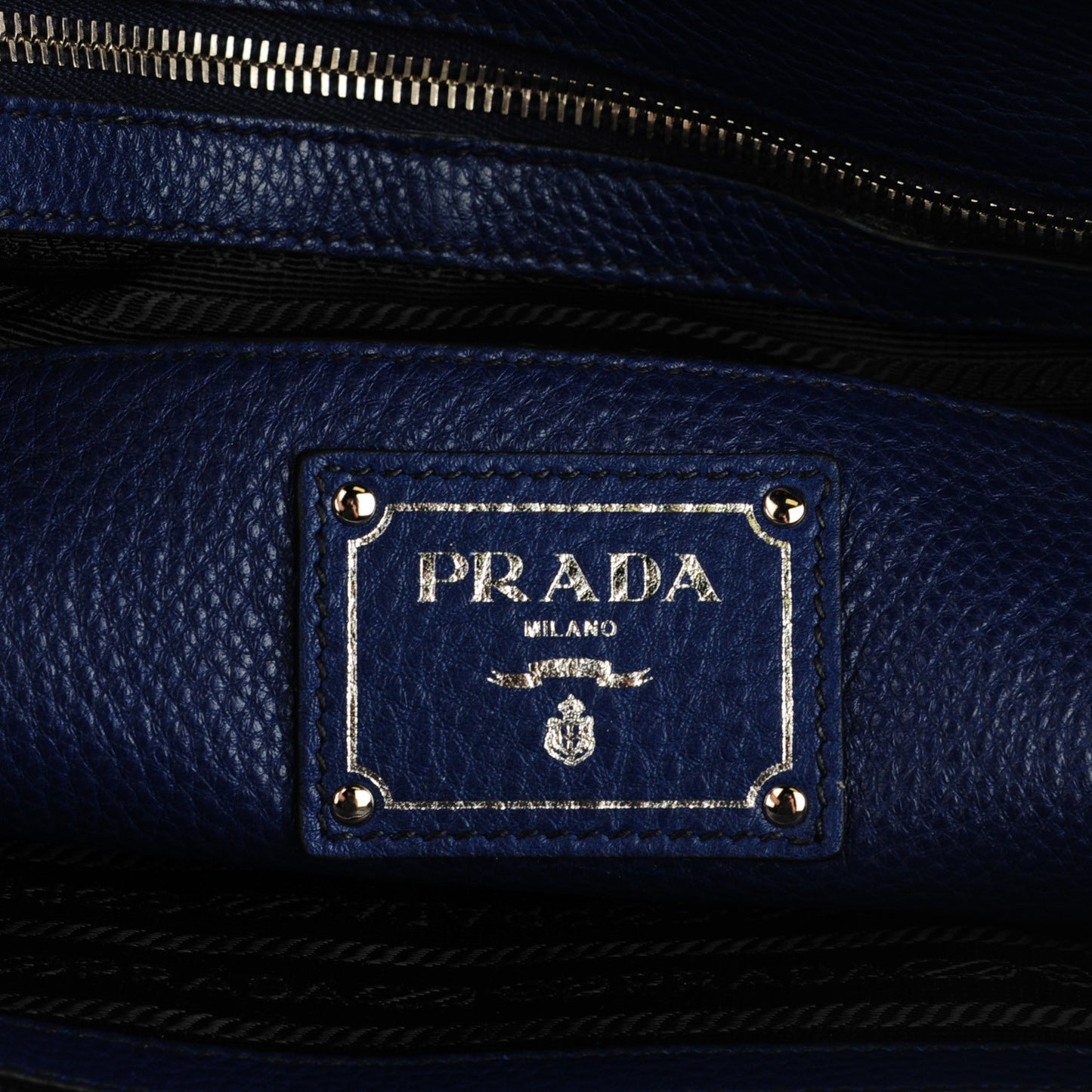Vitello Daino Double Handle Satchel Inchiostro