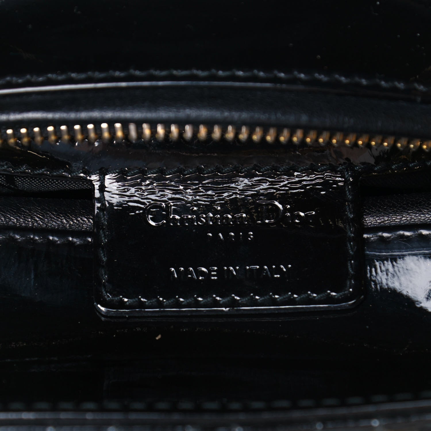 Christian Dior Patent Cannage Medium Lady Dior Black 6 of 12