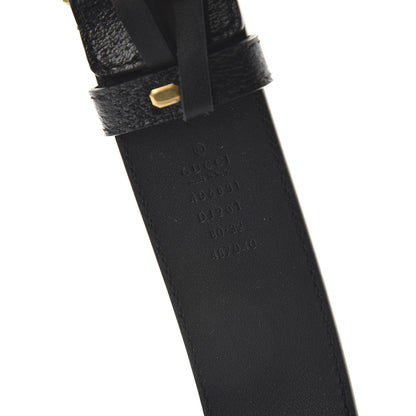 Gucci Textured Calfskin Double G 40mm Belt 80 32 Black 5 of 5