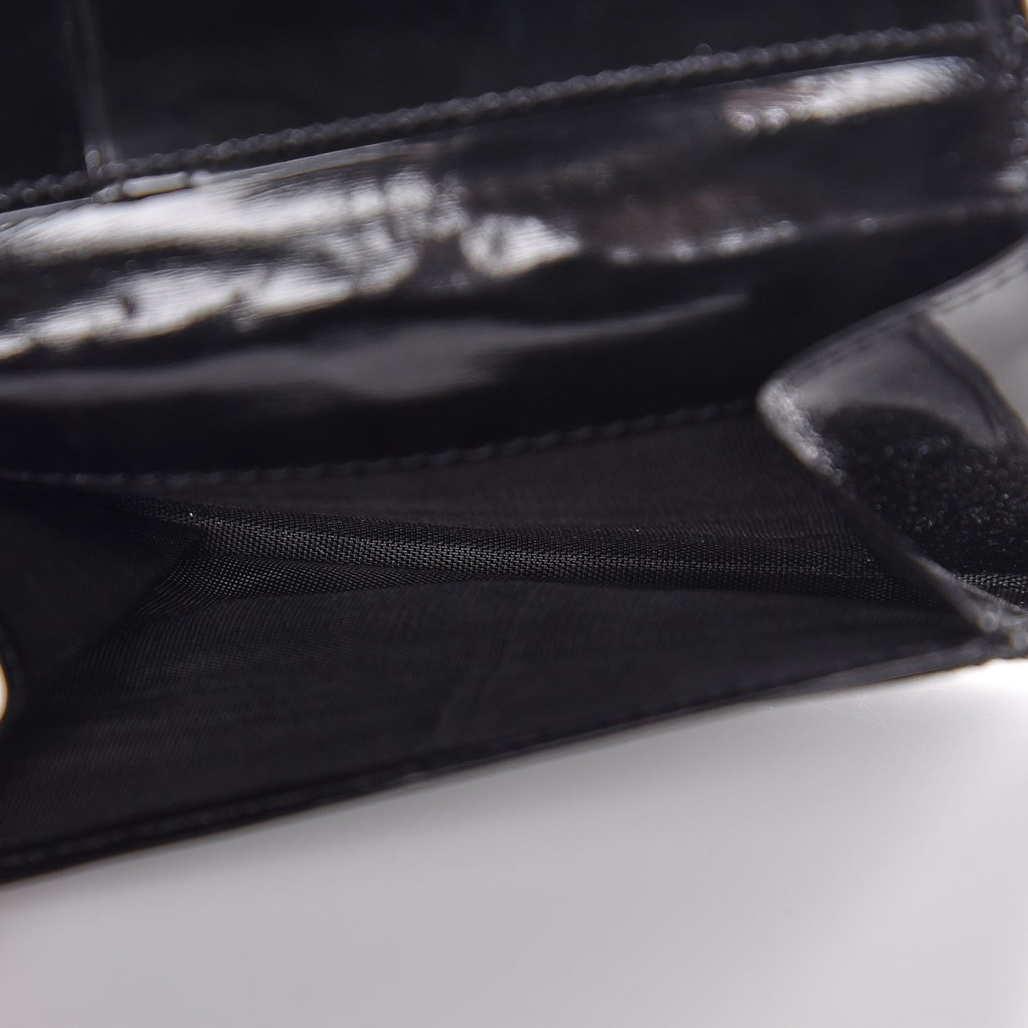Spazzolato Business Card Holder Nero Black