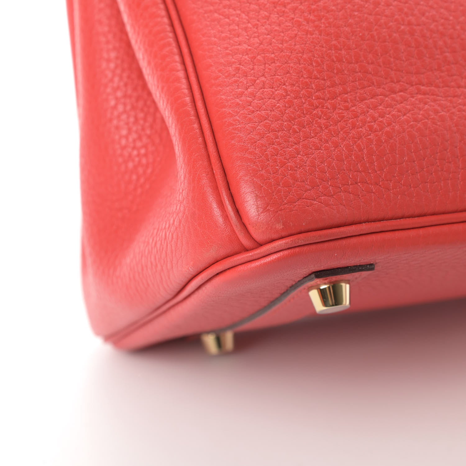 Hermes Taurillon Clemence Birkin 30 Rouge Tomate 10 of 15