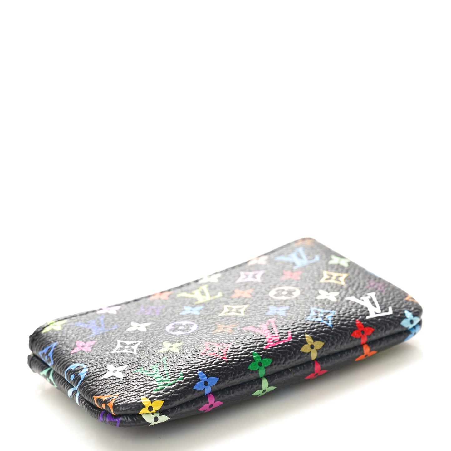 LV X TM Monogram Multicolor Key Pouch Black
