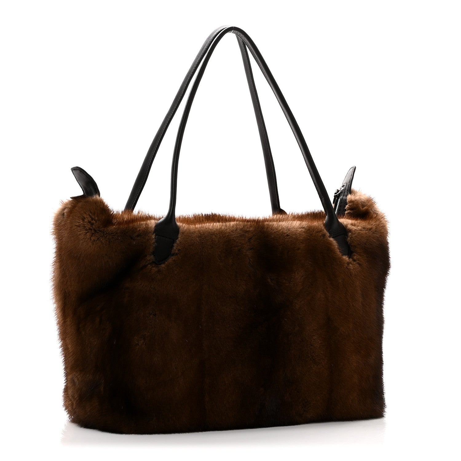 The Row Mink Fur Lux Satchel Coffee 3 of 9