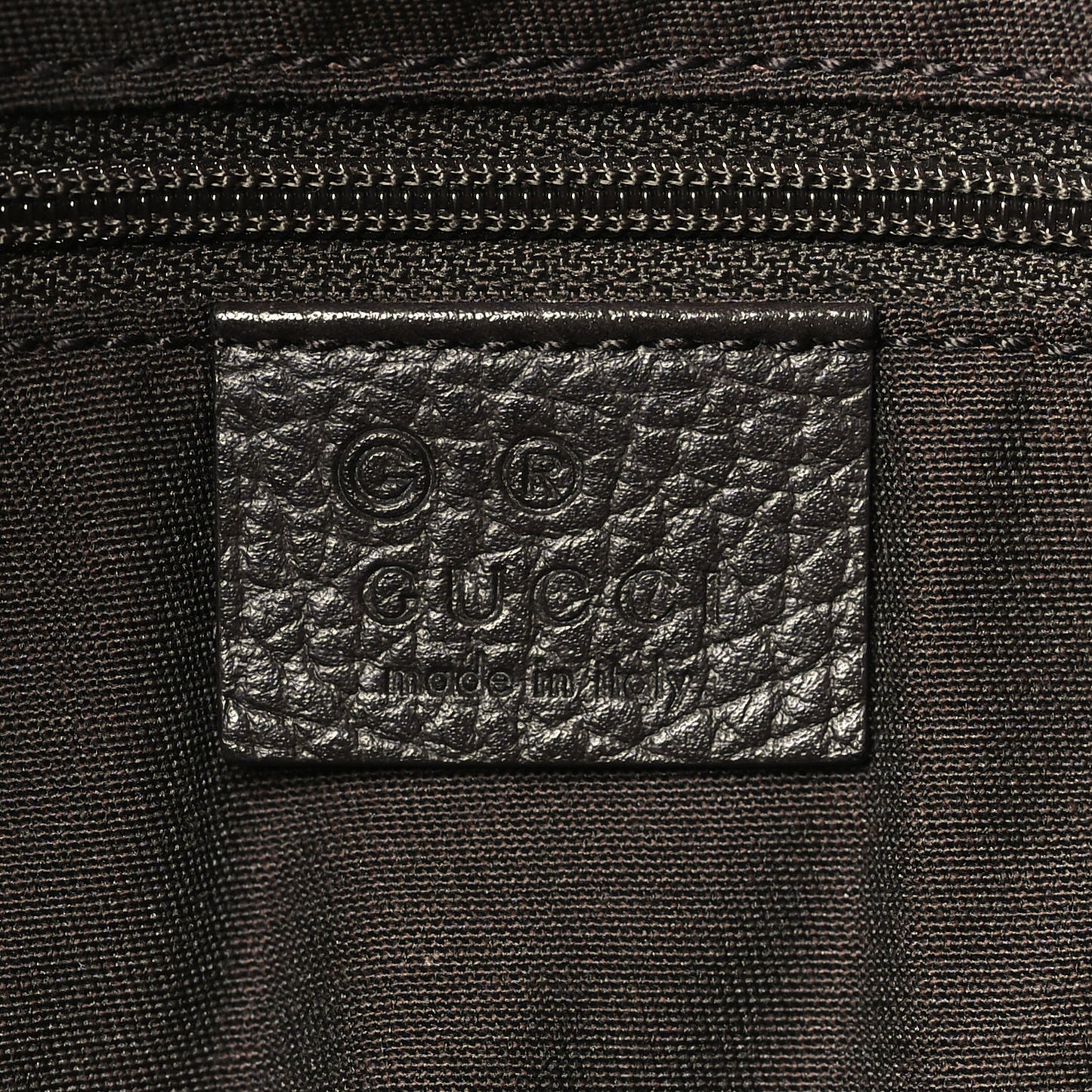 Crystal Monogram Abbey D Ring Tote Dark Brown
