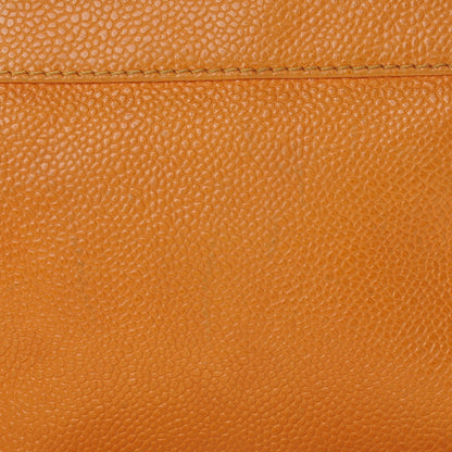Chanel Caviar CC Crossbody Bag Orange 8 of 10