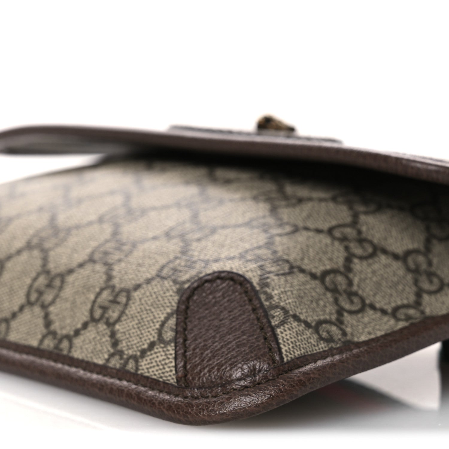 Gucci GG Supreme Monogram Neo Vintage Web Belt Bag Brown 10 of 12