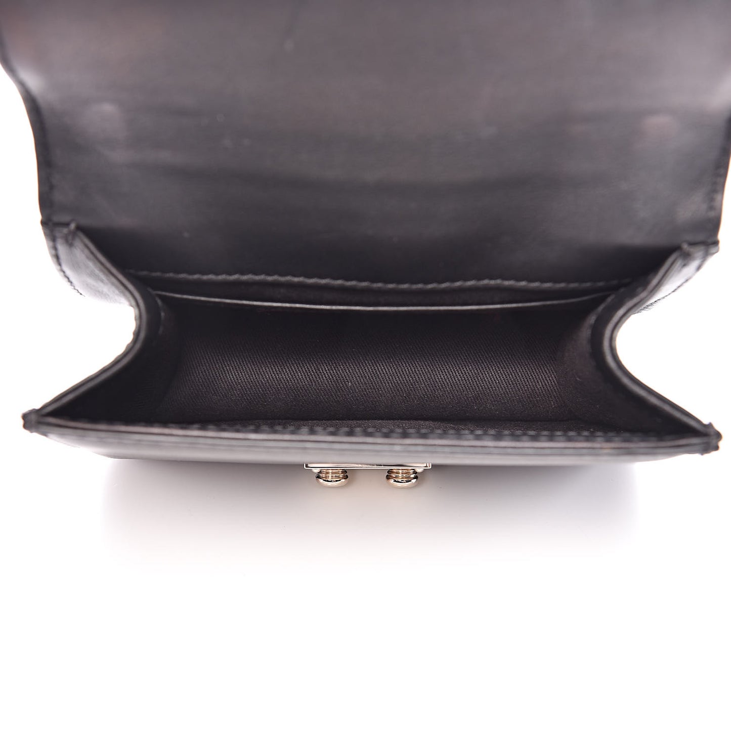 Vitello Mini Glam Lock Rockstud Flap Black