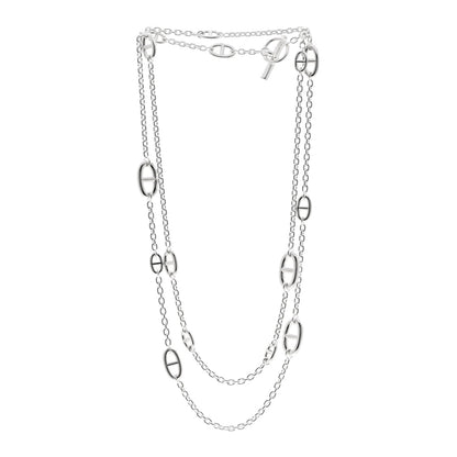 Hermes Sterling Silver Farandole Necklace 120 3 of 6