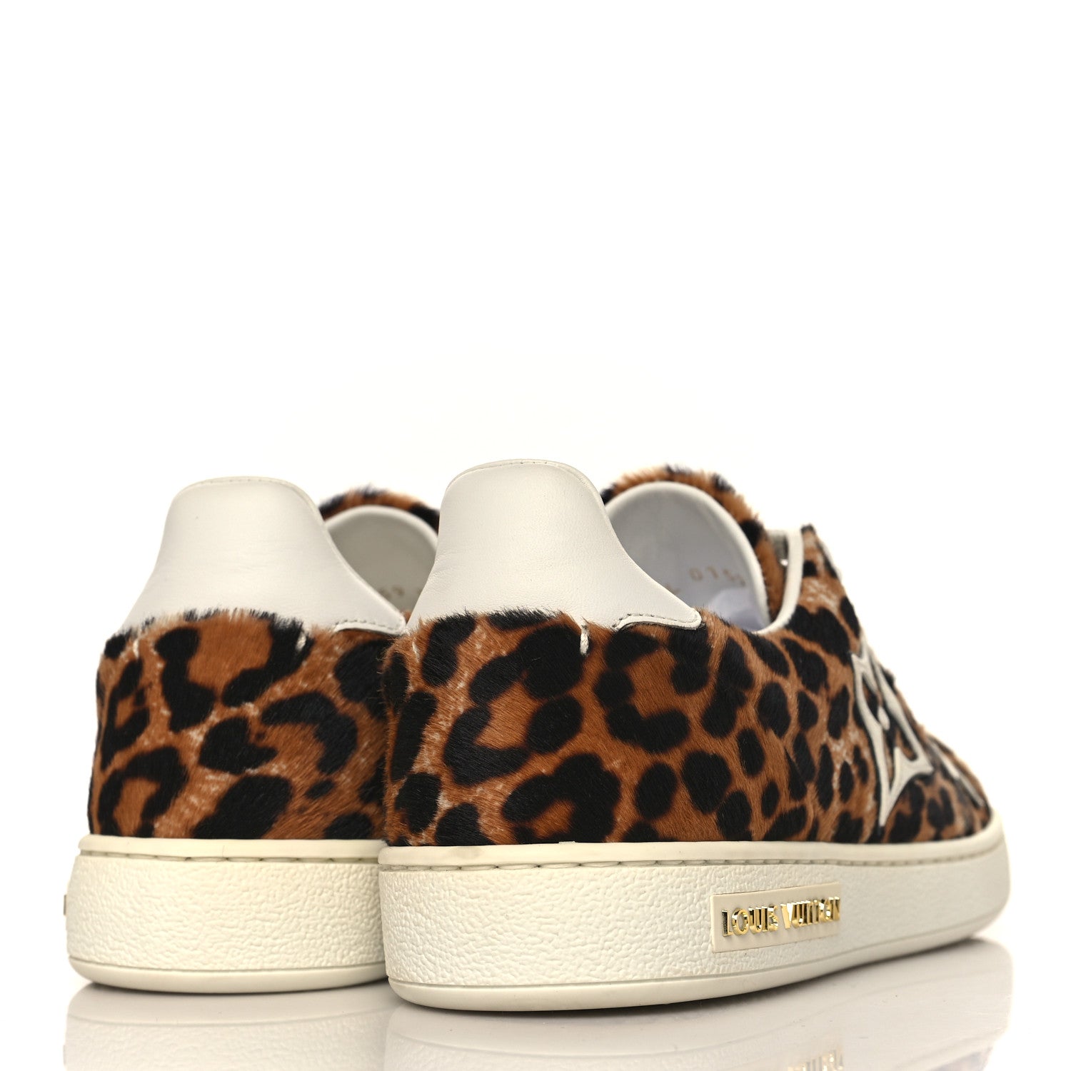 Louis Vuitton Calfskin Pony Hair Leopard Monogram Frontrow Sneakers 35 4 of 8