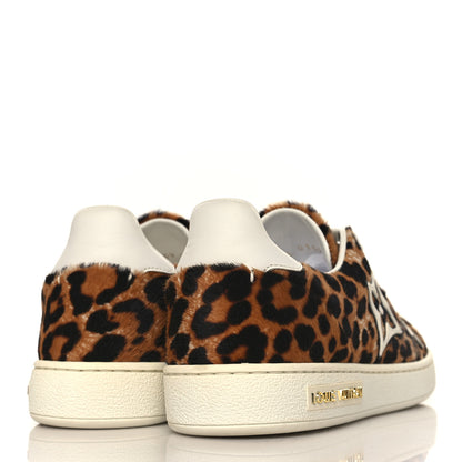 Louis Vuitton Calfskin Pony Hair Leopard Monogram Frontrow Sneakers 35 4 of 8