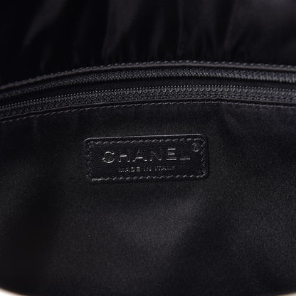 Chanel Tweed Nylon Quilted Astronaut Essentials Flap Black White 6 of 20