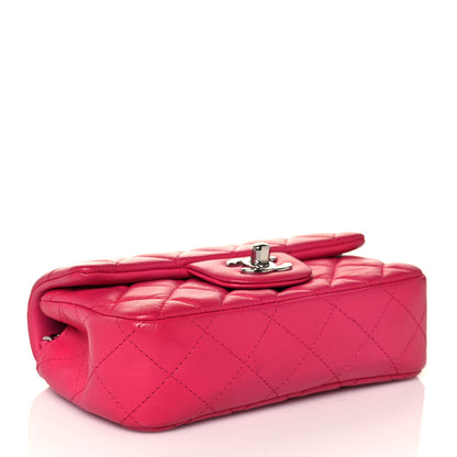 Chanel Lambskin Quilted Extra Mini Rectangular Flap Pink 4 of 18