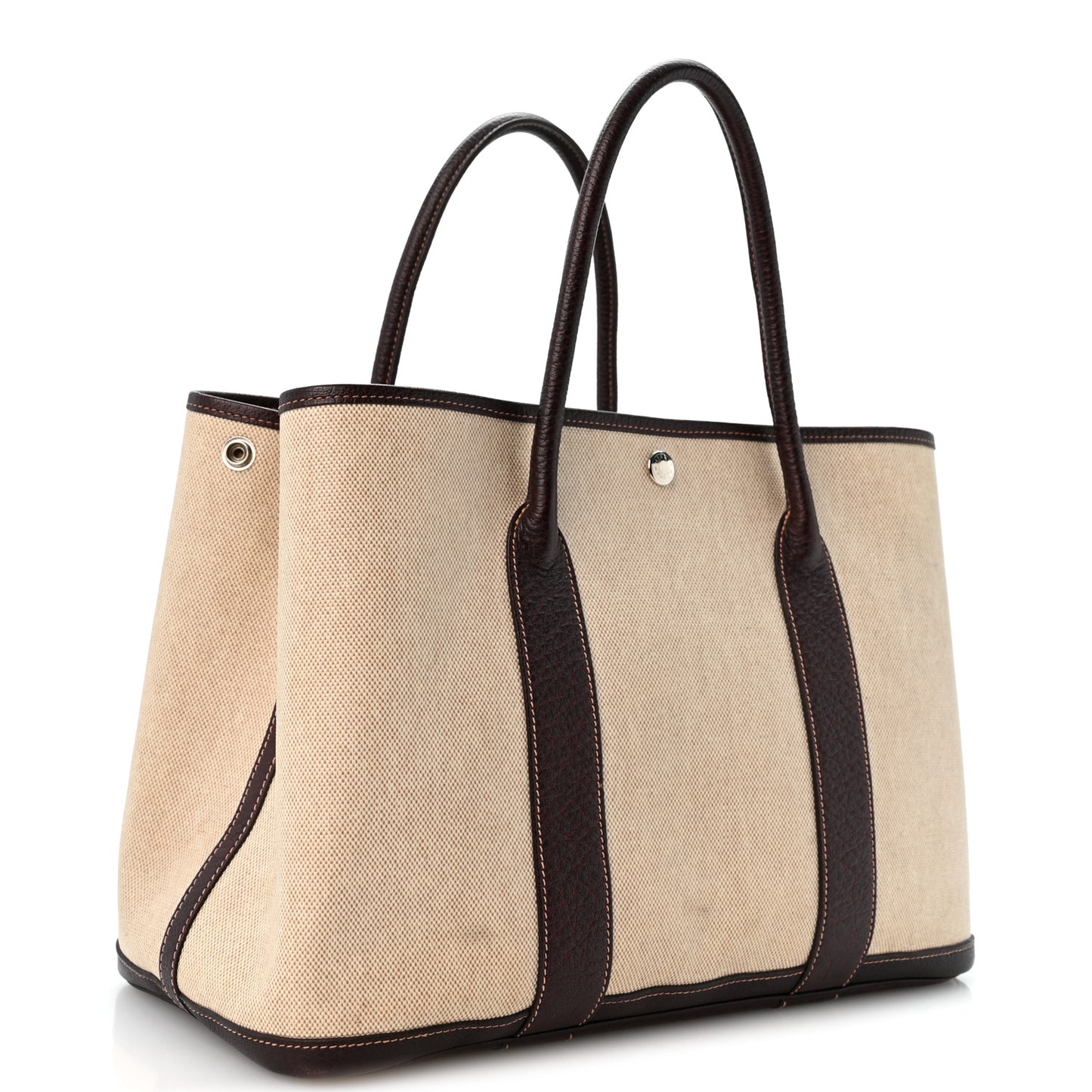 Toile Buffle Skipper Garden Party 36 MM Tote  Marron Fonce