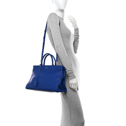 Saint Laurent Calfskin Medium Rive Gauche Cabas Outremer 2 of 17