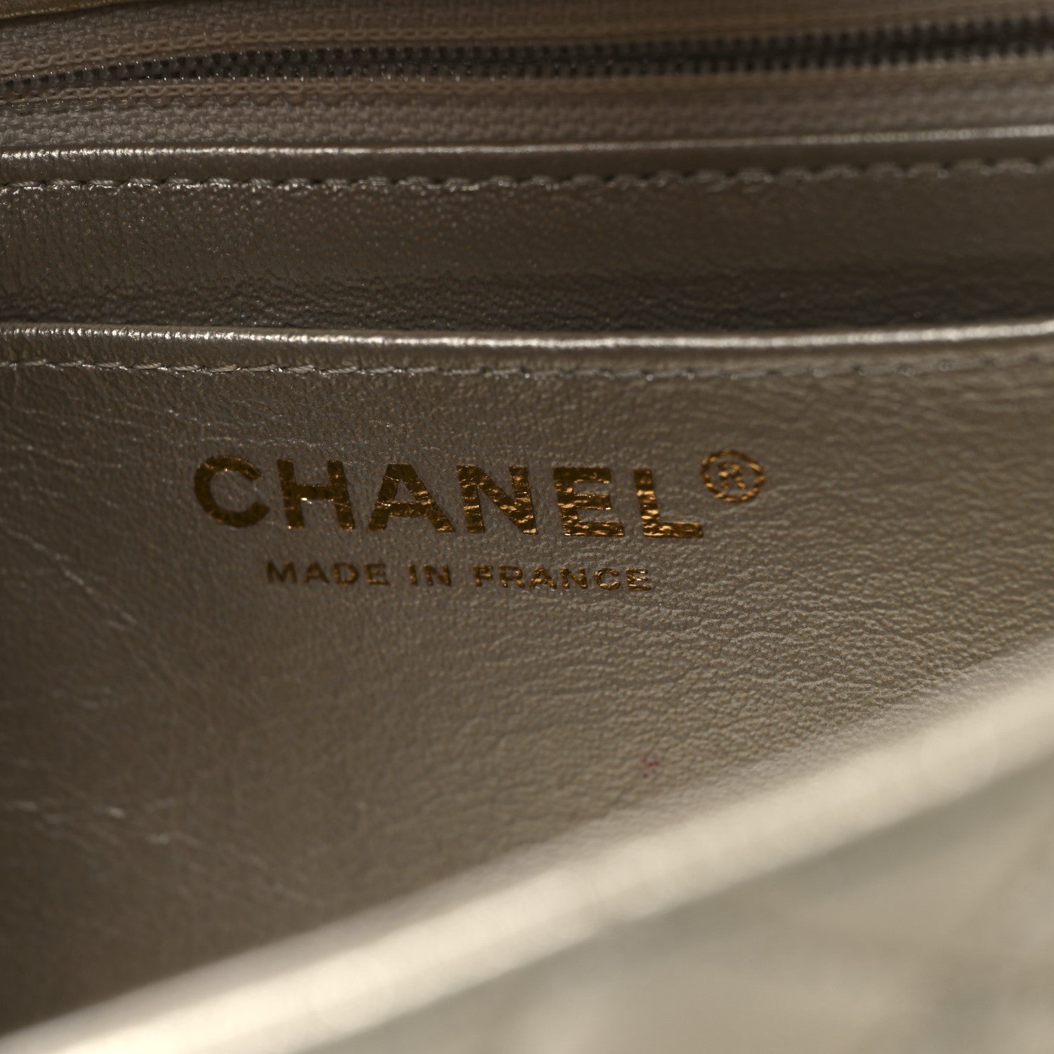 Chanel Metallic Lambskin Quilted Mini Rectangular Flap Gold 6 of 10