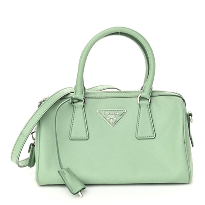 Prada Saffiano Lux Top Handle Crossbody Bag Acquamarina 1 of 9