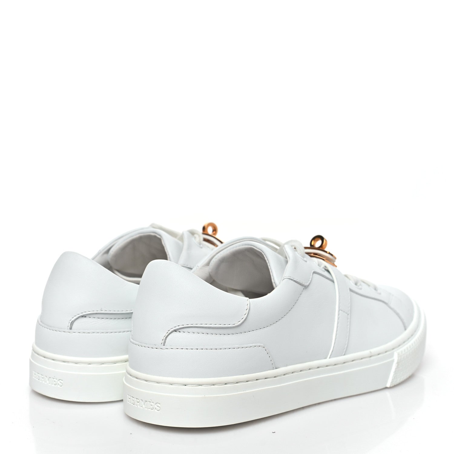 Hermes Calfskin Day Sneakers 38 White 5 of 11