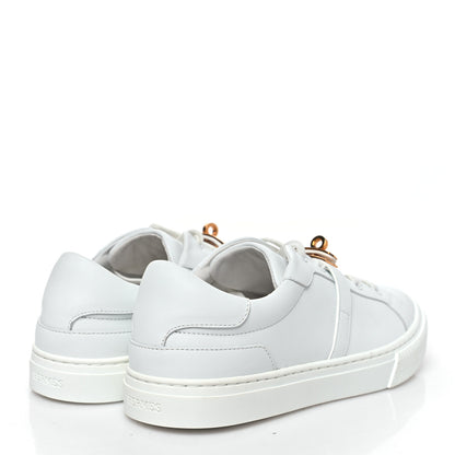 Hermes Calfskin Day Sneakers 38 White 5 of 11