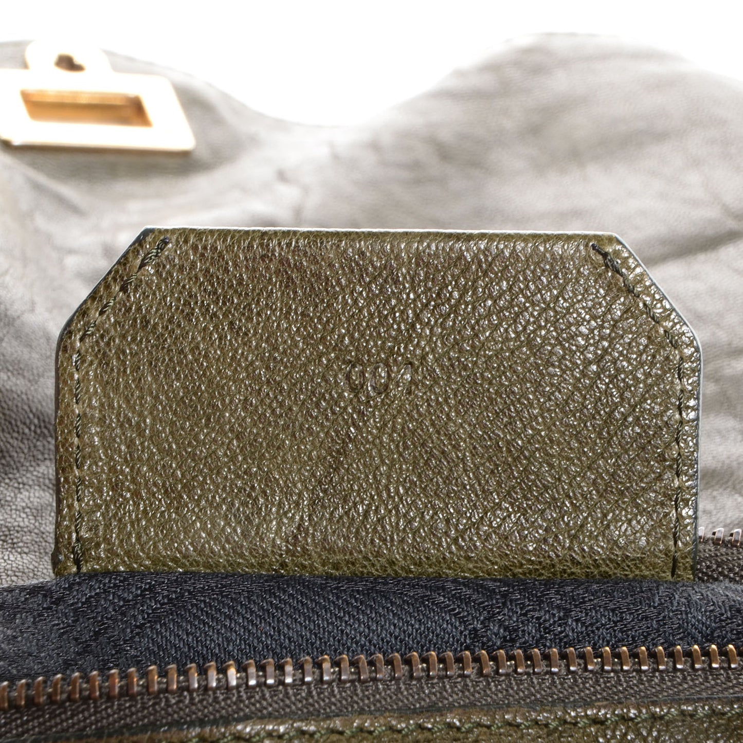 Lambskin PS1 Large Satchel Military