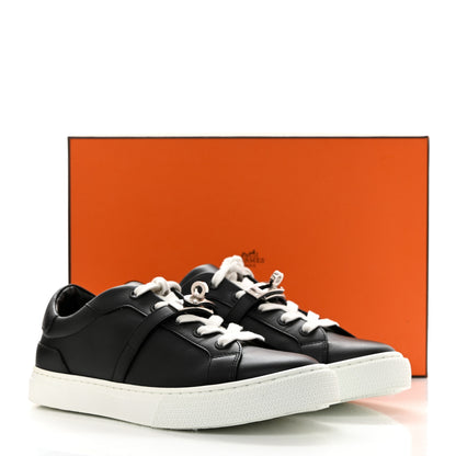 Hermes Calfskin Day Sneakers 37 Black 8 of 8
