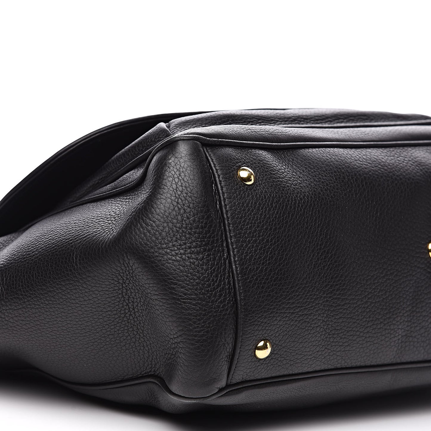 Pebbled Calfskin Medium 1973 Top Handle Satchel Black