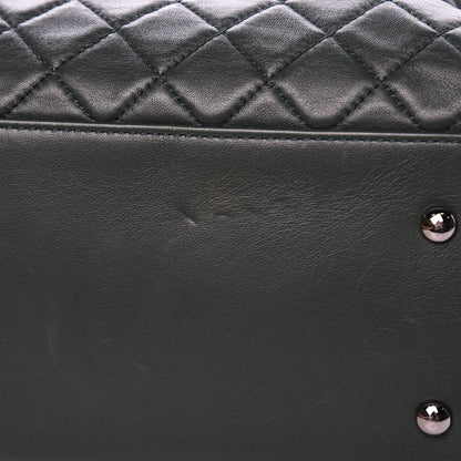 Chanel Lambskin Quilted Large Drawstring Shoulder Bag Green 12 of 14