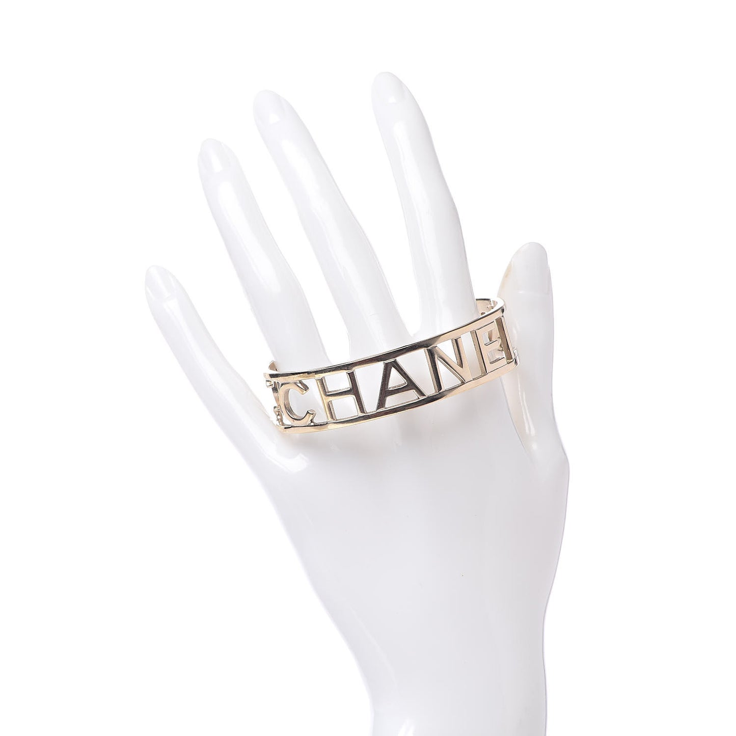 Metal Logo Cuff Gold