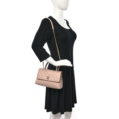 Chanel Caviar Quilted Mini Coco Handle Flap Rose Clair 2 of 9