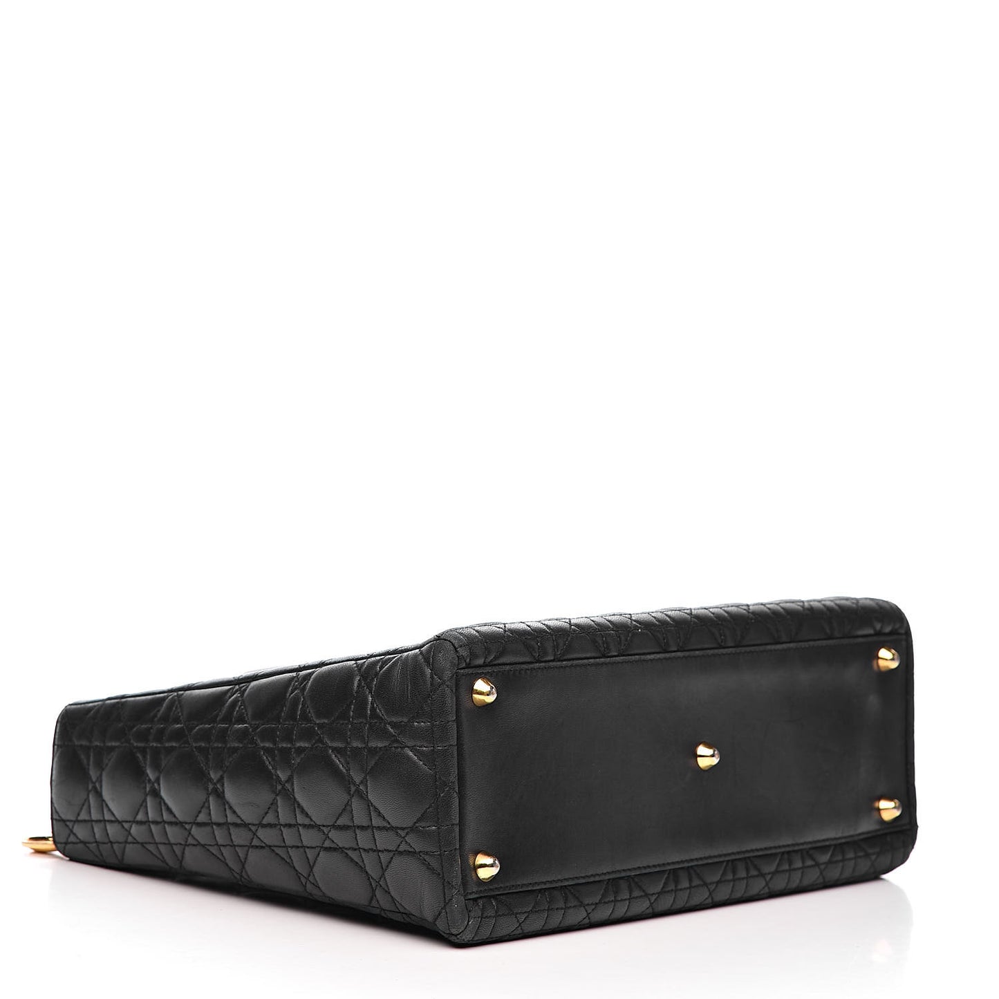 Lambskin Cannage Large Lady Dior Black