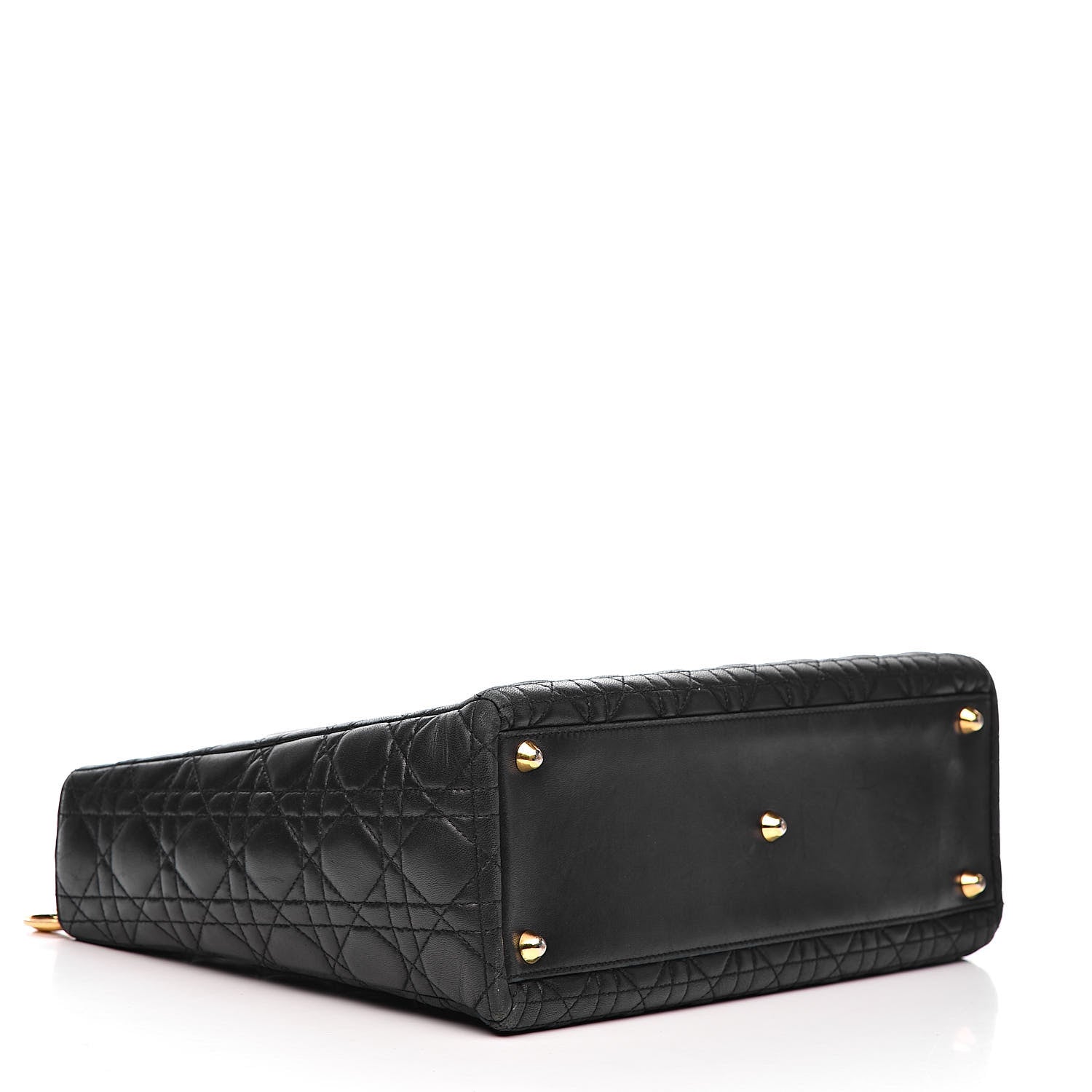 Christian Dior Lambskin Cannage Large Lady Dior Black 4 of 21
