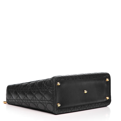 Christian Dior Lambskin Cannage Large Lady Dior Black 4 of 21