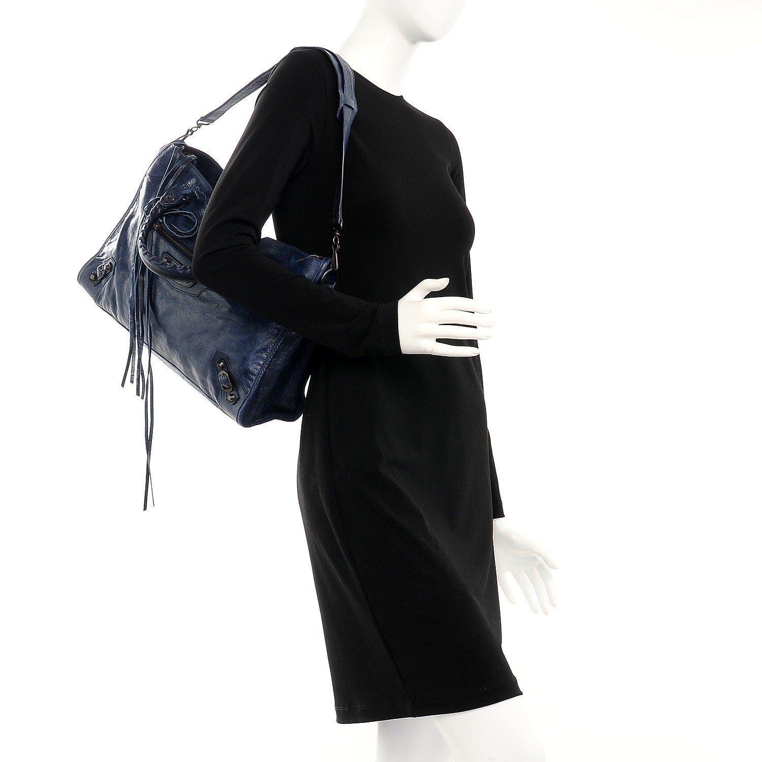 Balenciaga Agneau Classic Hardware City Marine 2 of 9
