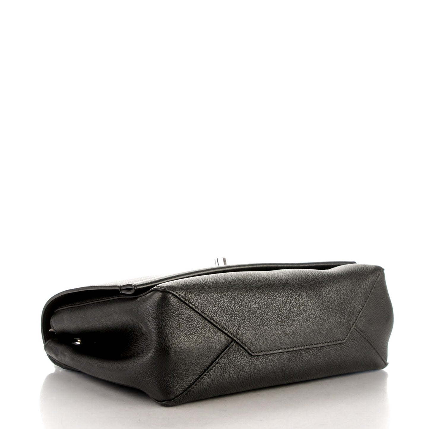 Soft Calfskin Lockme II Top Handle Black