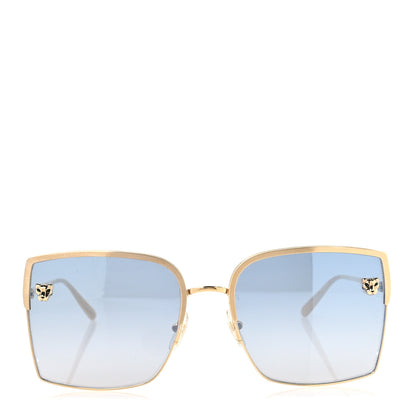Cartier Panthere De Cartier Square Sunglasses Gold 2 of 9