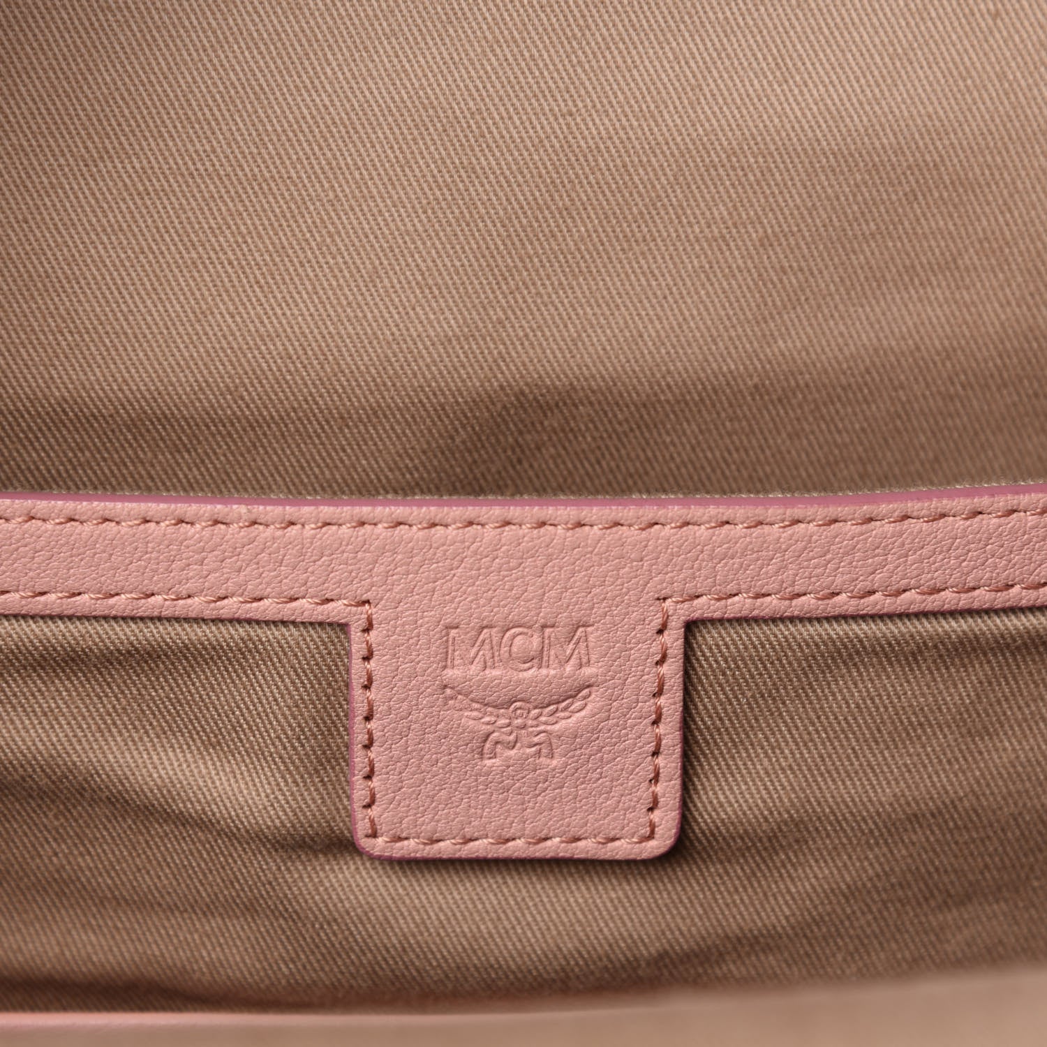 MCM Calfskin Ottomar Monogram Small Backpack Pink 12 of 15