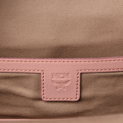 MCM Calfskin Ottomar Monogram Small Backpack Pink 12 of 15