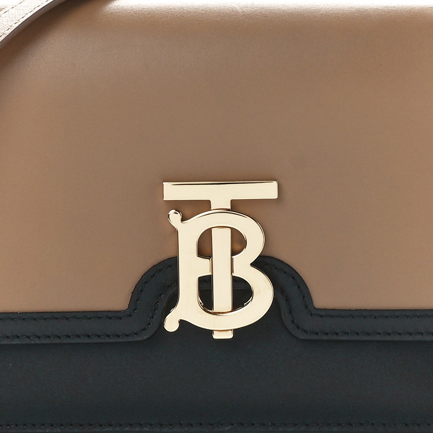 Calfskin Small TB Envelope Clutch Bag Malt Brown
