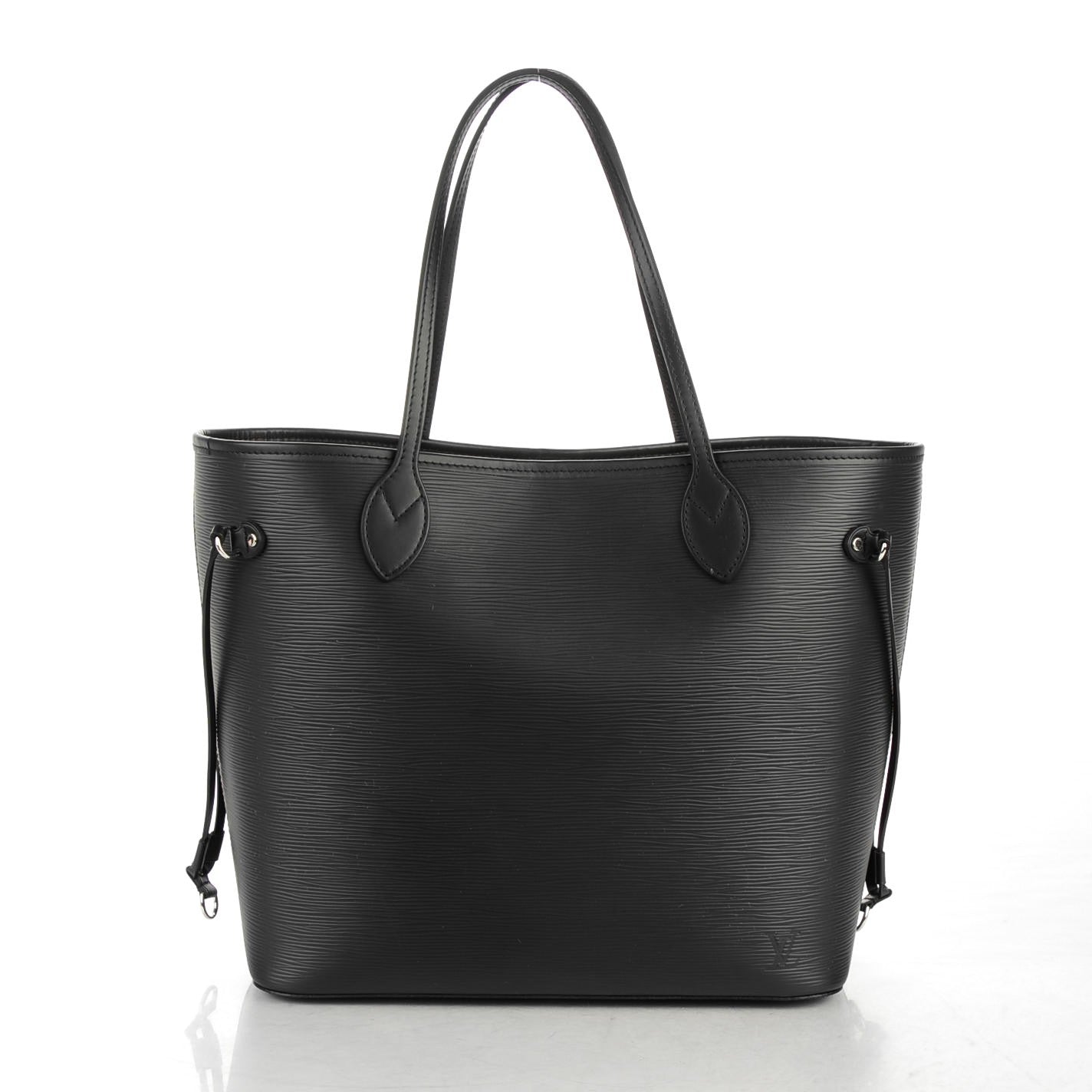 Louis Vuitton Epi Neverfull MM Black 3 of 8
