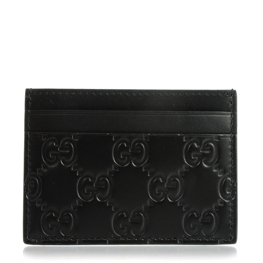 Gucci Guccissima Card Holder Black 1 of 6